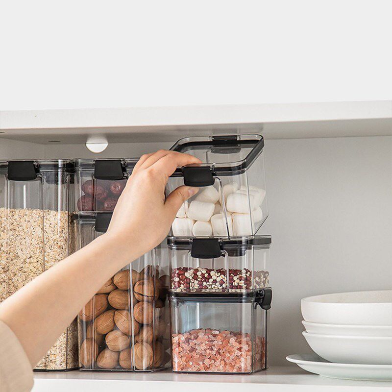 Multigrain Storage Container Sealed Food Storage Drawer Grai - 实物图