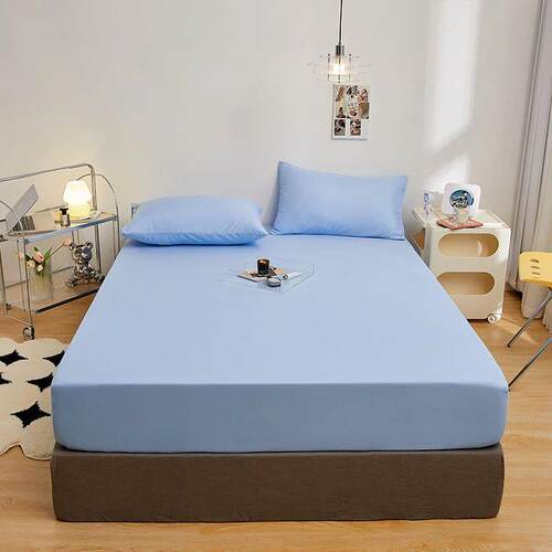 Kuup Polyester 3pcs Solid Color Queen Size Bedding Set - Fit