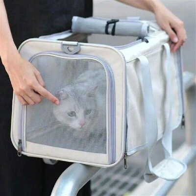 Cat Travel Carrier Pet Car Travel Carry Bag Portable Bag
