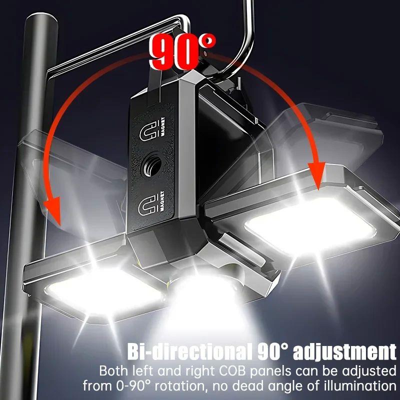 Mini Flashlight Keychain Light COB Work Light USB Rechargeab图片