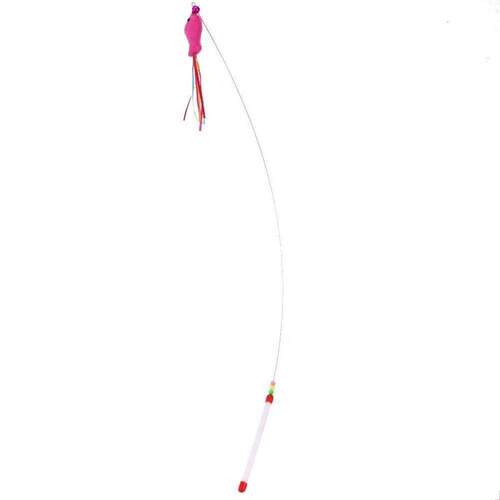 1Pc Funny Pet Cat Toy Stick Toys Fi Design Teaser Training