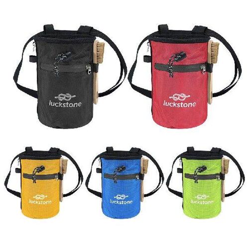 Climbing Chalk Bag with 2 Large Zippered Storage Pockets
