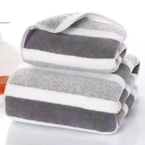 Optmzed Ttle: Thckened Coral Fleece Bath Towel - Soft bsorbe