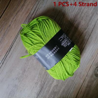 Organic Cotton Yarn 4ply Baby Milk Knitted Yarn For Craft Sw
