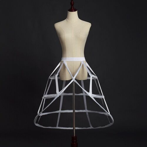 Cage Hoop Petticoat Women Irregular Crinoline Skirt Pannier