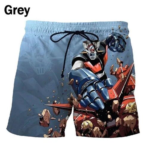 New Cartoon Mazinger Z 3d Printed Summer Shorts Funny Hip-ho