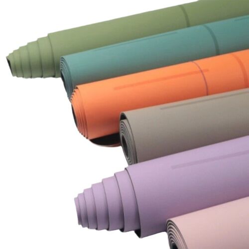 Natural Rubber Yoga Mat Wet And Anti-slip Position Line Pu T