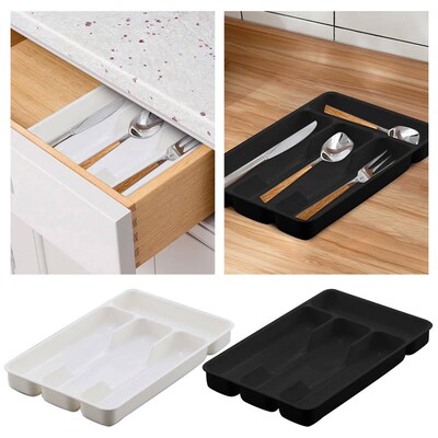 Kitchen Tools Drawer Organizer Tray Spoon Forks Cutlery Sepa