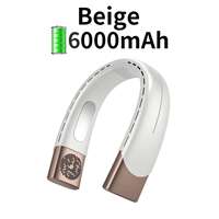 New 6000mah Portable Neck Fan Cooler USB Rechargeable Electr thumbnail 2