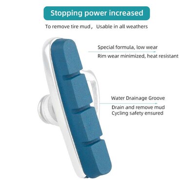 Deemount Carbon Rim Brake Pads Cork Compound Road Bike Calip
