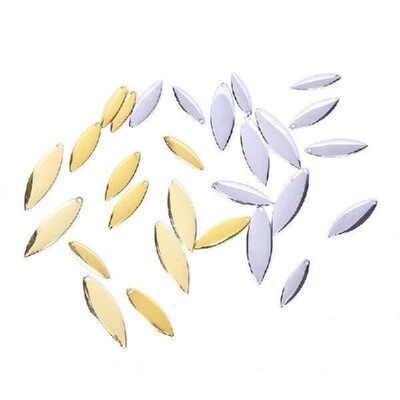 50pcs Willow Spinner Blades Smooth Finish, DIY Spinner Bait