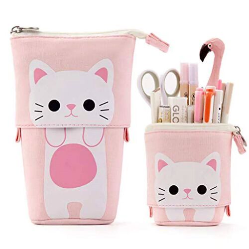 Cute Large Capacity Retractable Pencil Case Kawaii Pen Box G