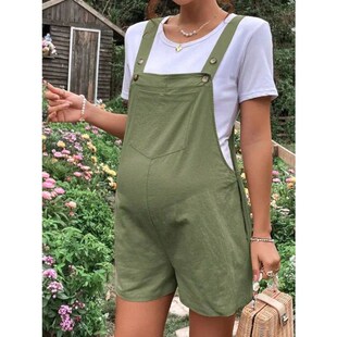 Maternity Jumpsuits Knee-length Plus Size Summer Fashion Pre