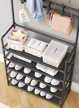 Black Five Layer Shoe Rack Simple Shoe Rack Integrated Stora