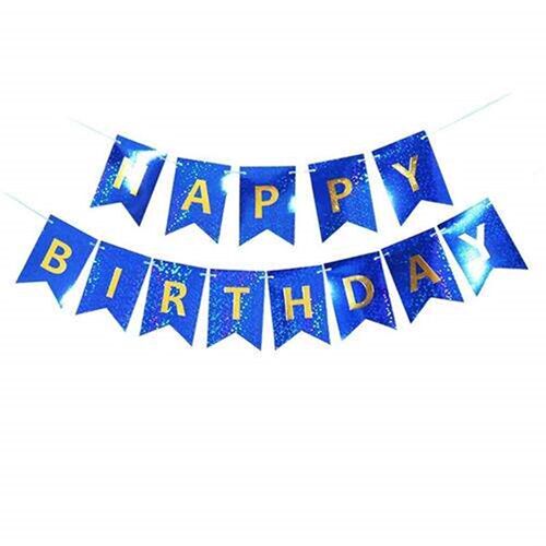Birthday Flag Decoration Dot Party Supplies