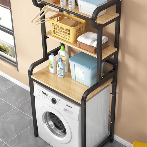 Balcony washing machine rack toilet storage cabinet shelf
