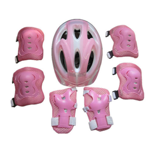7Pcs/set Kids Boy Girl Safety Helmet Knee Elbow Pad Sets