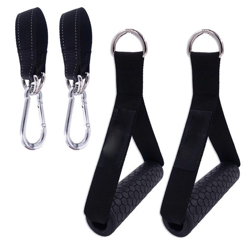 1 Pair Gym Resistance Bands Handles Anti-slip Grip Strong