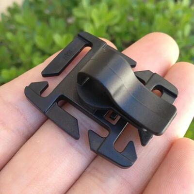 2PCS Rotatable Drinking Tube Clip Molle Hydration Bladder Dr