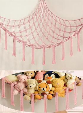 1Pc Toy Hammocks Wall Corner Hanging Storage Net Organizer W