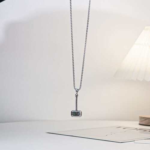 Hip-hop punk hammer accessories pendant titanium steel neckl