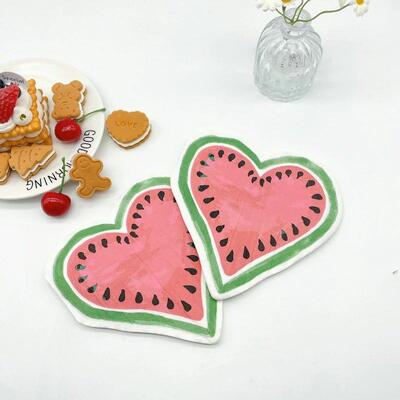 20pcs Fun Cartoon Shaped Watermelon Cutting Edge Colourful P