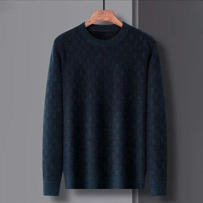 2023 New Mens Thickened Sweater Knitted Sweaters Men Three-