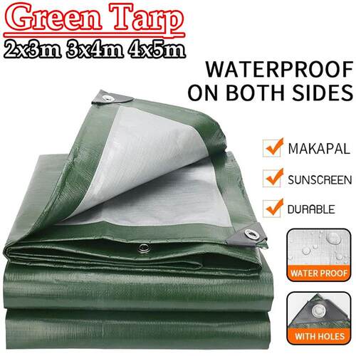 Large Tarpaulin Waterproof Heavy Duty 2x3m 4x5m Tarp Rain ve