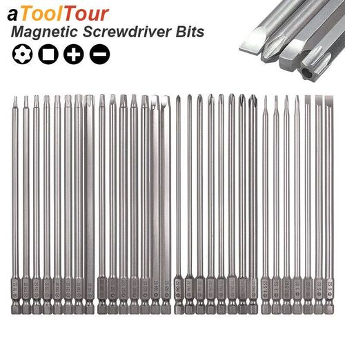 Screwdriver Bit Torx Slotted Phillips Square Socket Tip Magn
