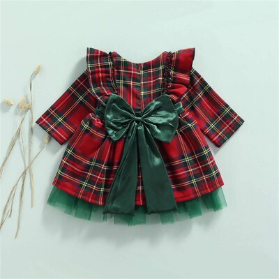 Ma&Baby 6M-6Y Christmas Dress For Girls Toddler Kid Child Re