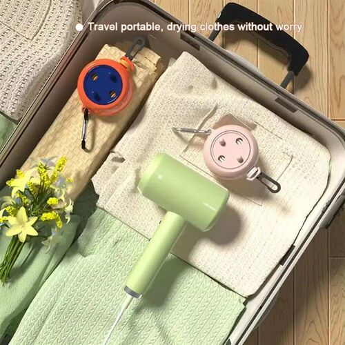 10m Retractable Clothesline Portable with Fixed Buckles Clot