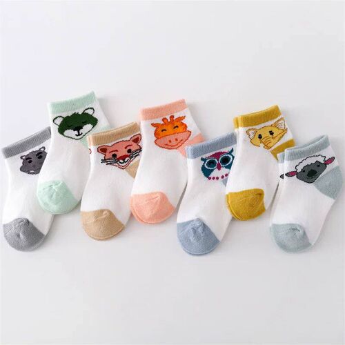 Lawadka 7Pairs/set Summer Mesh Thin Newborn Baby Boys Girls