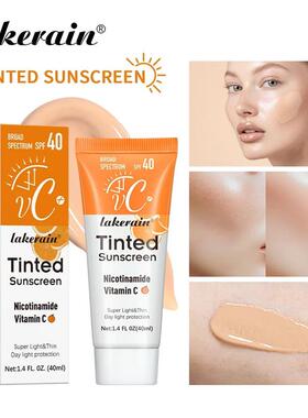 Vitamin C Tinted Sunscreen With SPF 40 Hydrating Mineral Sun