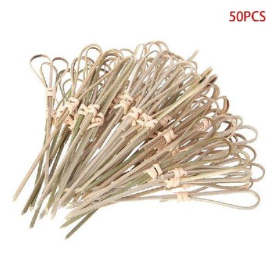 50pcs Disposable Bamboo Picks Cocktail Toothpicks Cocktail