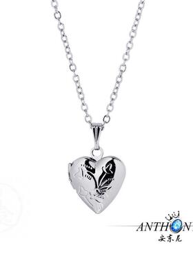 -Peach+Heart+Couple+Heart+Charms+DIY+Photo+Box+Floating+Lock