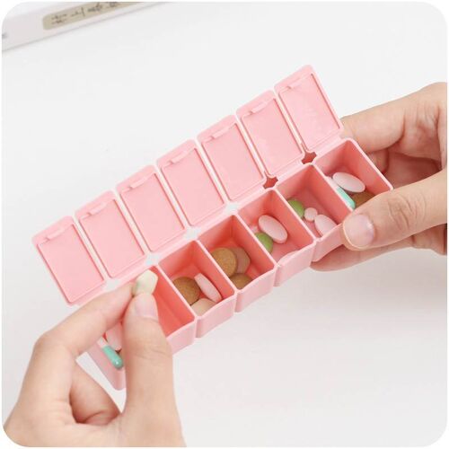 1Pcs Travel Pill Box Holder Weekly Medicine Storage Organize