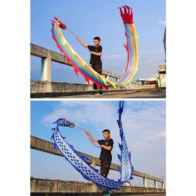 3/5M Chinese Style Dragon Dance Props For Children Carnival