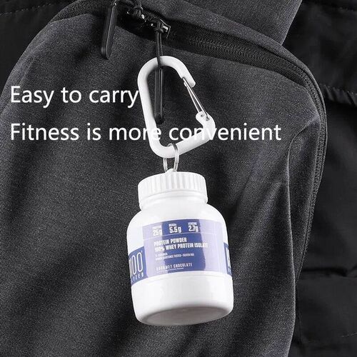 Portable Protein Powder Bottle Medicine Powder Bottle Carabi