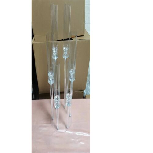6 Heads Acrylic Candle Holder or 6 LED Candles, Wedding Cand