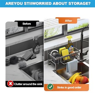 Kitchen countertop double-layer dish drying rack沥水板碗碟架