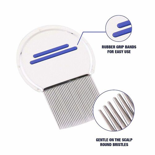 Stainless Steel Lice Comb Nit Free Rid Kids Hair Terminator