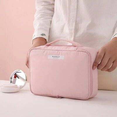 Ladies Portable High Appearance Index Cosmetic Bag Large-cap