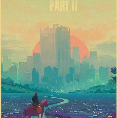 2023Hot The Last of Us Part 2 Posters Retro Kraft Paper er D