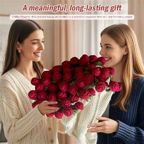 Crochet Flower Blanket Material Package Flower Blanket &