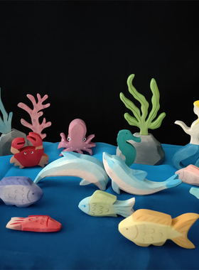 Ocean Animal Figures Aquatic Creatures Dolphin Whale
