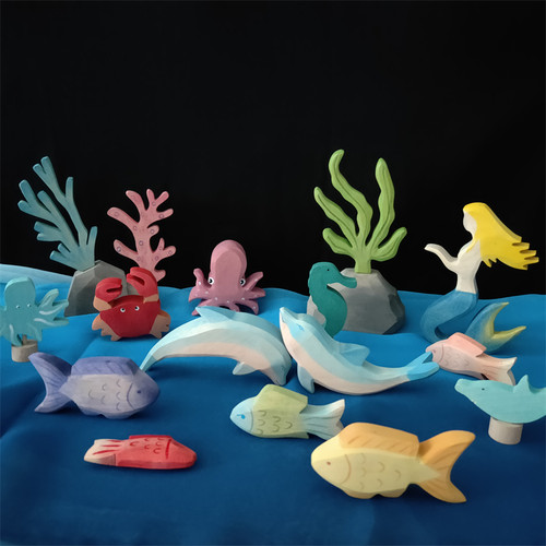 Ocean Animal Figures Aquatic Creatures Dolphin Whale