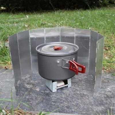 12/14/16 Plates Folding Stove Windscreen with Storage Bag