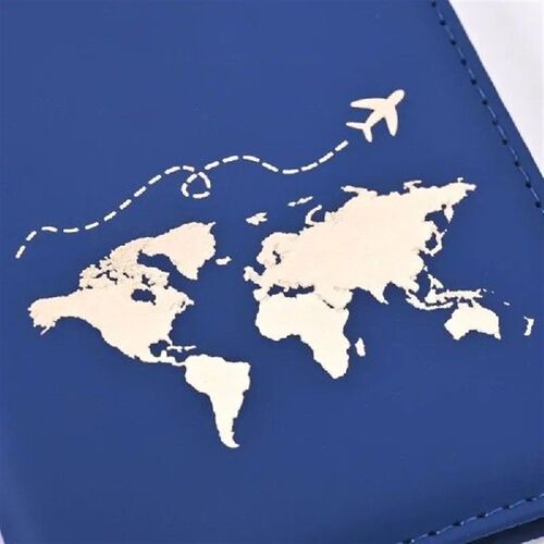 Women Men Travel Passport Holder Case Letter Print ID Card