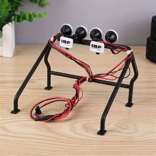 Metal Roll Cage Bucket with 6 LED Lights Remote Car