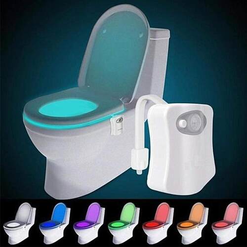 8/16Colors Toilet Seat LED Light Human Motion Sensor Automat